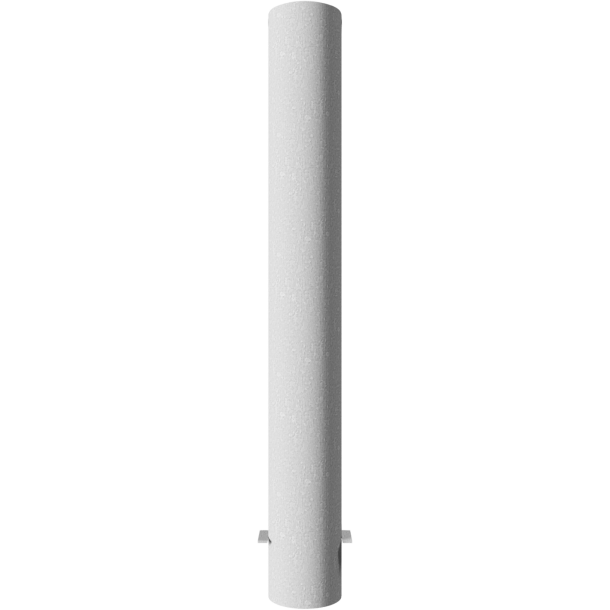 Barrier bollard | Steel tube  152 x 3.2 mm | stationary | for setting in concrete | hot-dip galvanized | total length: 1200 mm | with steel cap for bolting